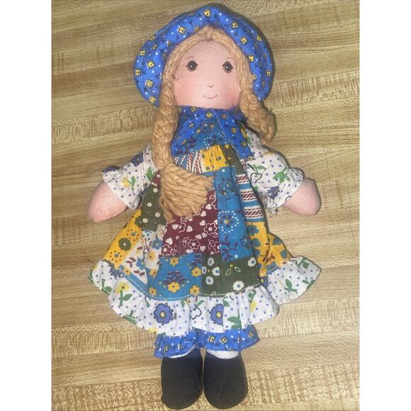 Vtg Original Holly Hobbie Knickerbocker Cloth Doll American Greetings Taiwan - Picture 1 of 7